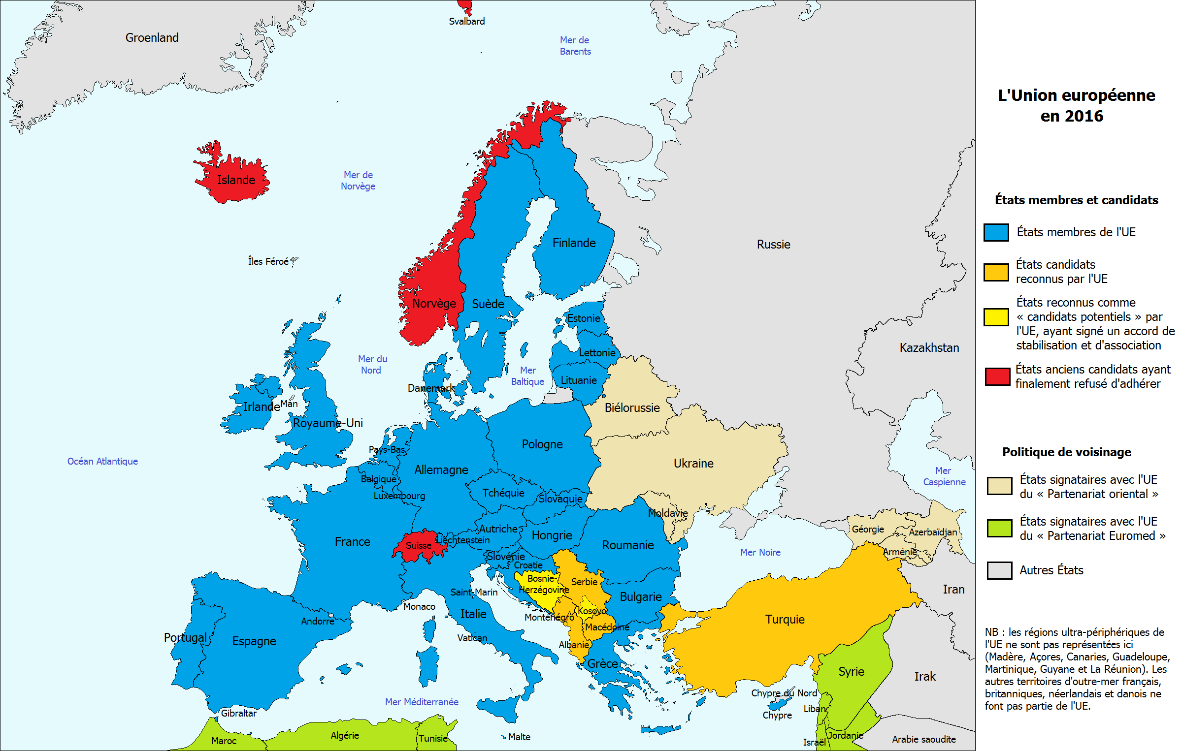 La carte de l’Union Européenne Parlorama
